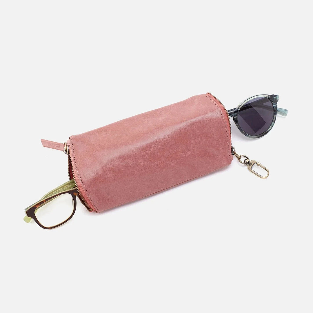 Hobo Pouch Spark Double Eyeglass Case - Rose