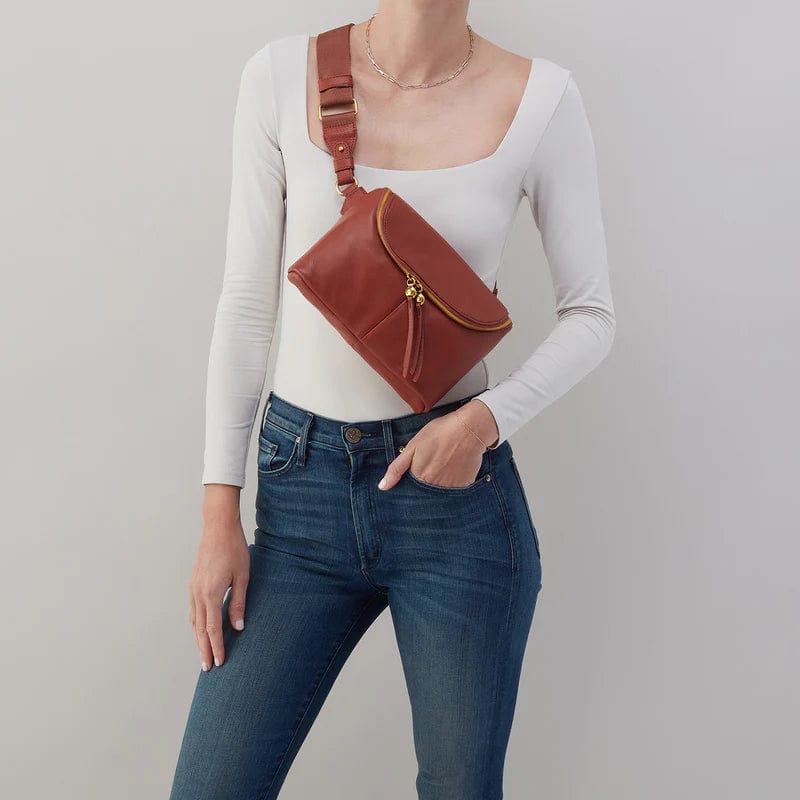 Hobo Purse Fern Large Belt Bag - Rust