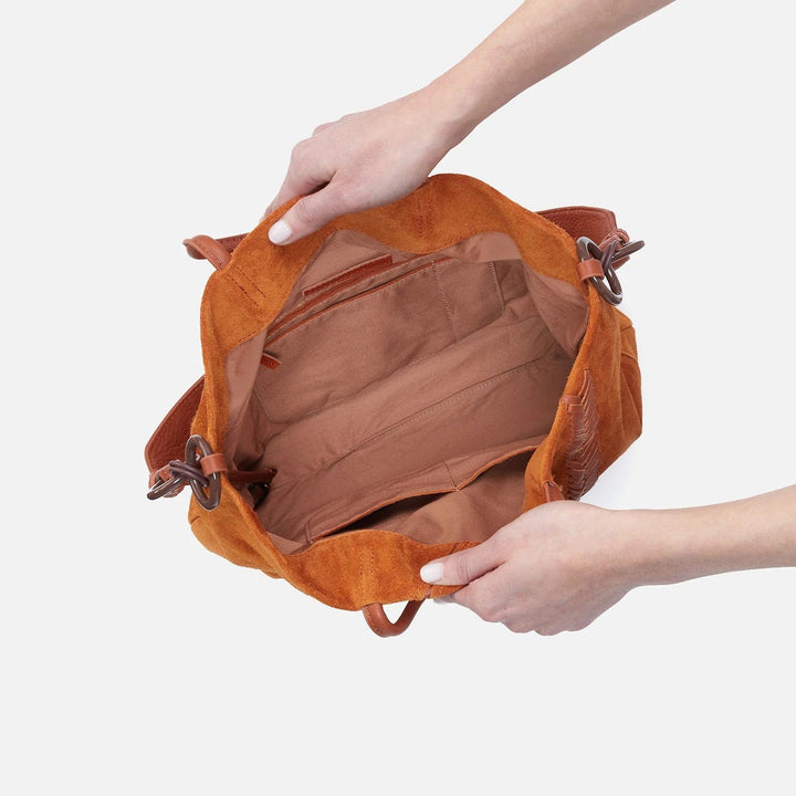 Hobo Purse Tripp Tote - Cognac Suede