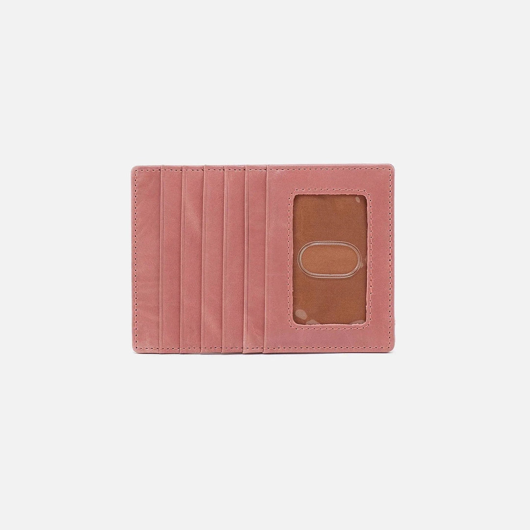 Hobo Wallet Euro Slide Card Case - Rose