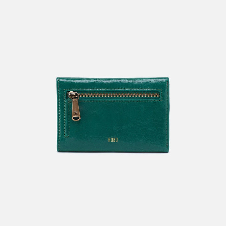 Hobo Wallet Jill Mini Trifold Wallet - Alpine Green