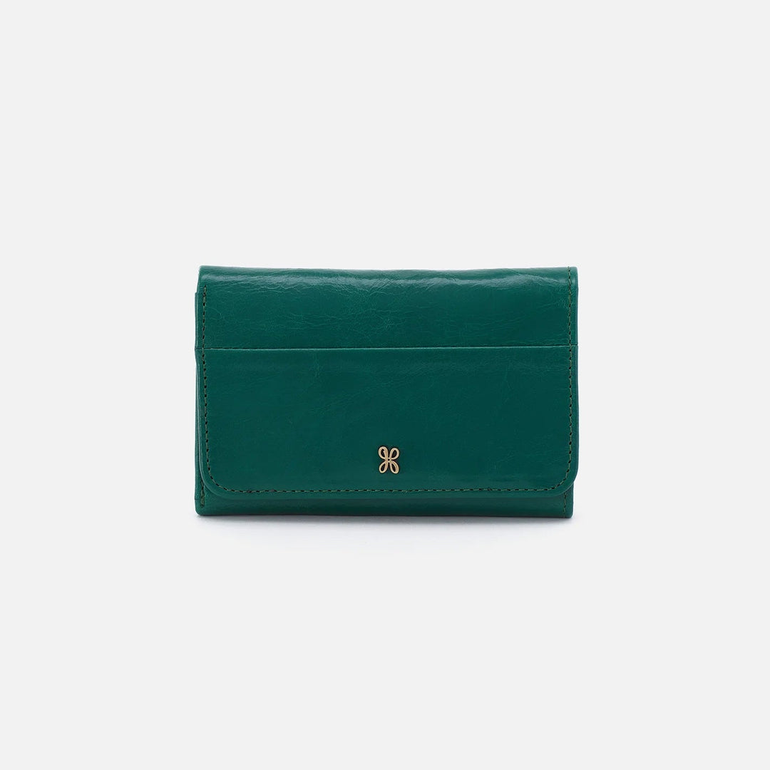 Hobo Wallet Jill Mini Trifold Wallet - Alpine Green