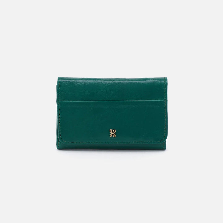 Hobo Wallet Jill Mini Trifold Wallet - Alpine Green