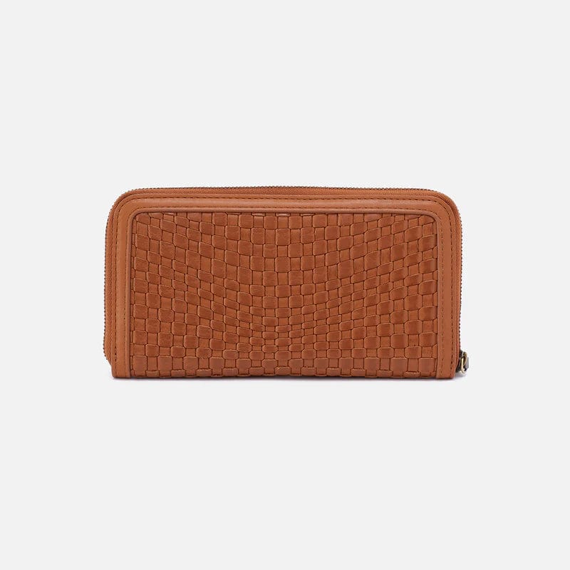 Hobo Wallet Nila Large Zip Around Continental Wallet - Wheat