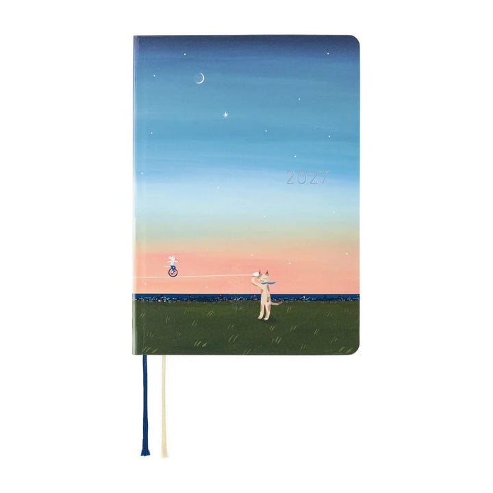 Hobonichi Paper Default Hobonichi Techo 2027 A5 HON Planner | Hiroko Kubota: String Telephone Until the Moon is Full