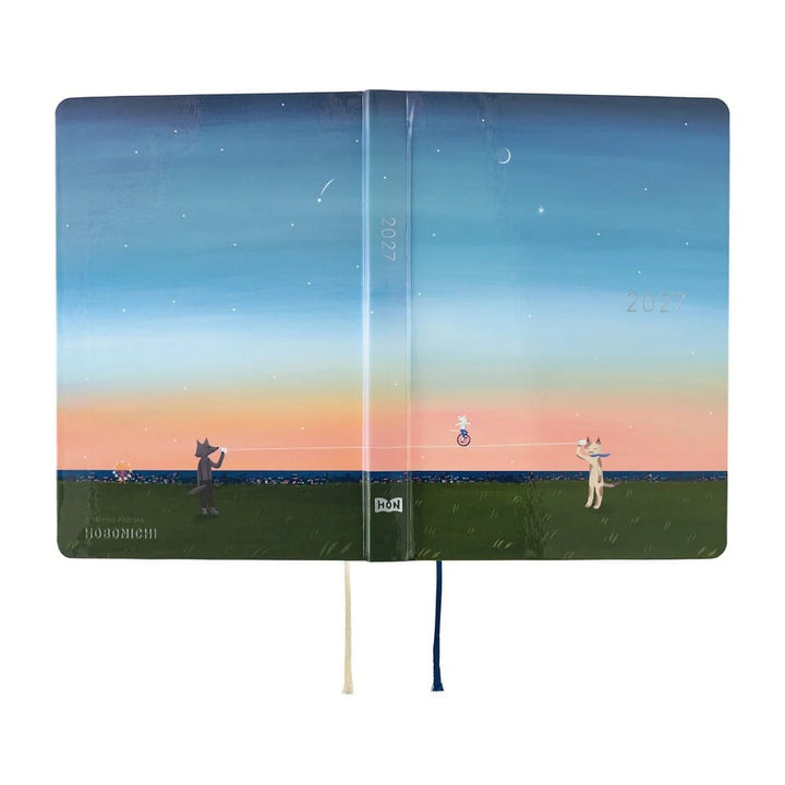Hobonichi Paper Default Hobonichi Techo 2027 A5 HON Planner | Hiroko Kubota: String Telephone Until the Moon is Full