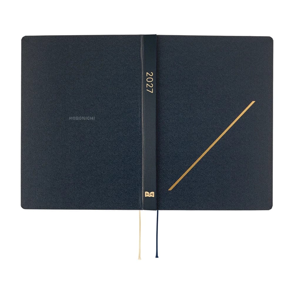 Hobonichi Paper Default Hobonichi Techo 2027 A5 HON Planner | Slash (Navy)