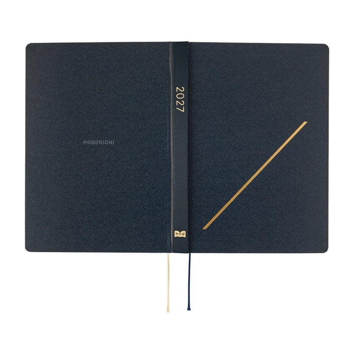 Hobonichi Paper Default Hobonichi Techo 2027 A5 HON Planner | Slash (Navy)