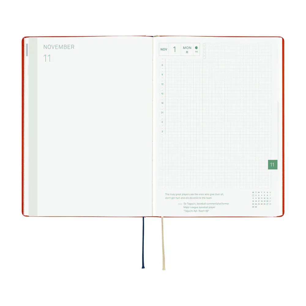 Hobonichi Paper Default Hobonichi Techo 2027 A5 HON Planner | Yumi Kitagishi: White Cat and Rabbit&
