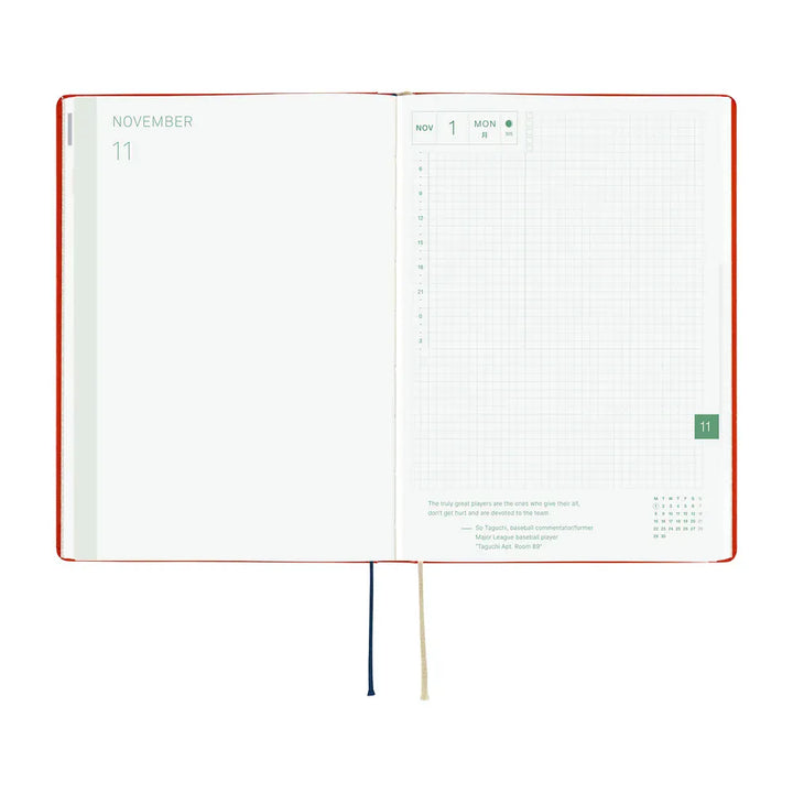 Hobonichi Paper Default Hobonichi Techo 2027 A5 HON Planner | Yumi Kitagishi: White Cat and Rabbit&