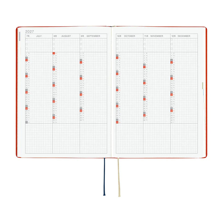 Hobonichi Paper Default Hobonichi Techo 2027 A5 HON Planner | Yumi Kitagishi: White Cat and Rabbit&
