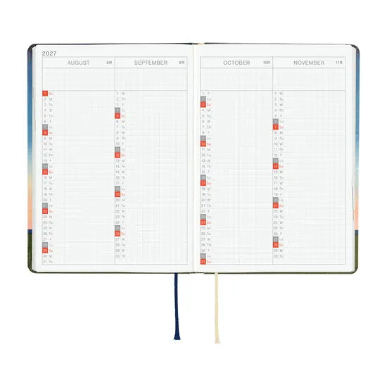 Hobonichi Paper Default Hobonichi Techo 2027 A6 HON Planner | Hiroko Kubota: String Telephone Until the Moon is Full