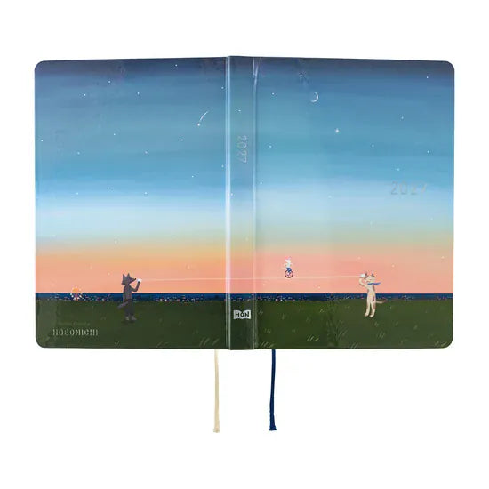 Hobonichi Paper Default Hobonichi Techo 2027 A6 HON Planner | Hiroko Kubota: String Telephone Until the Moon is Full