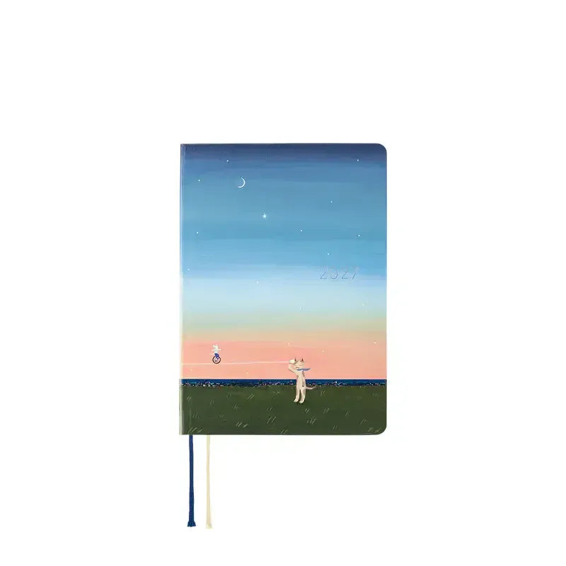 Hobonichi Paper Default Hobonichi Techo 2027 A6 HON Planner | Hiroko Kubota: String Telephone Until the Moon is Full