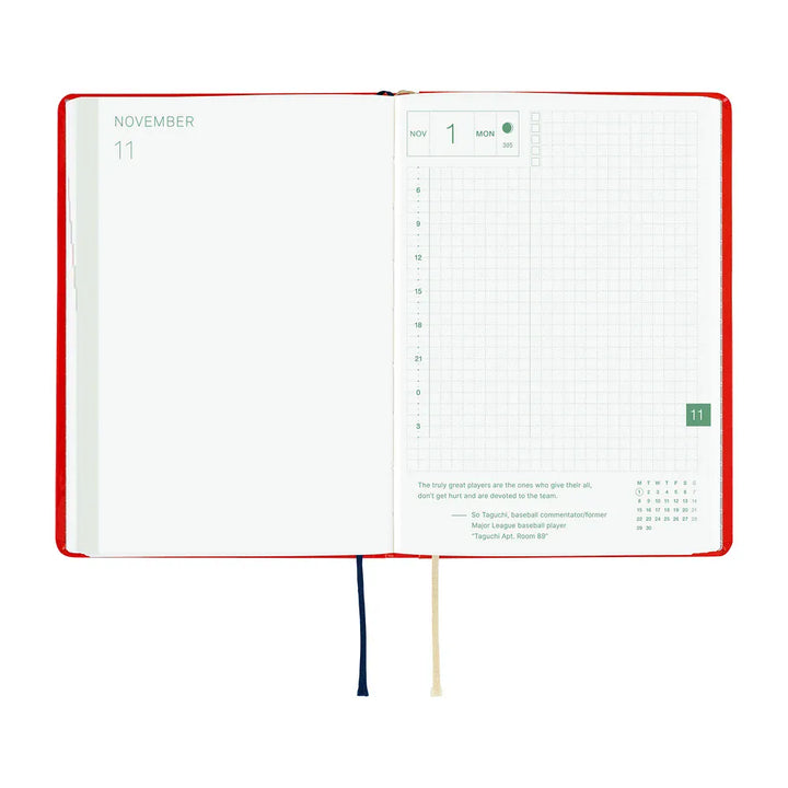 Hobonichi Paper Default Hobonichi Techo 2027 A6 HON Planner | Yumi Kitagishi: White Cat and Rabbit&