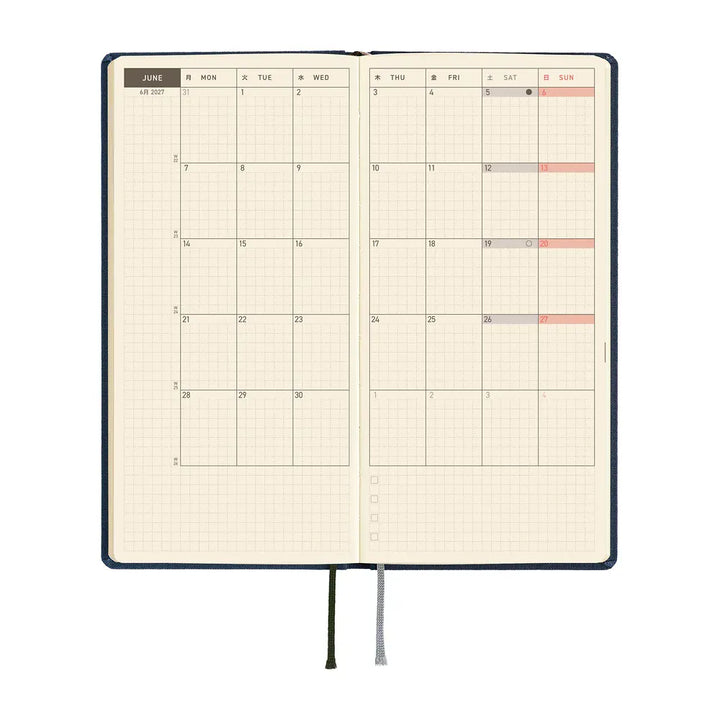 Hobonichi Paper Default Hobonichi Techo 2027 Weeks Mega Planner | Colors: Midnight Blue