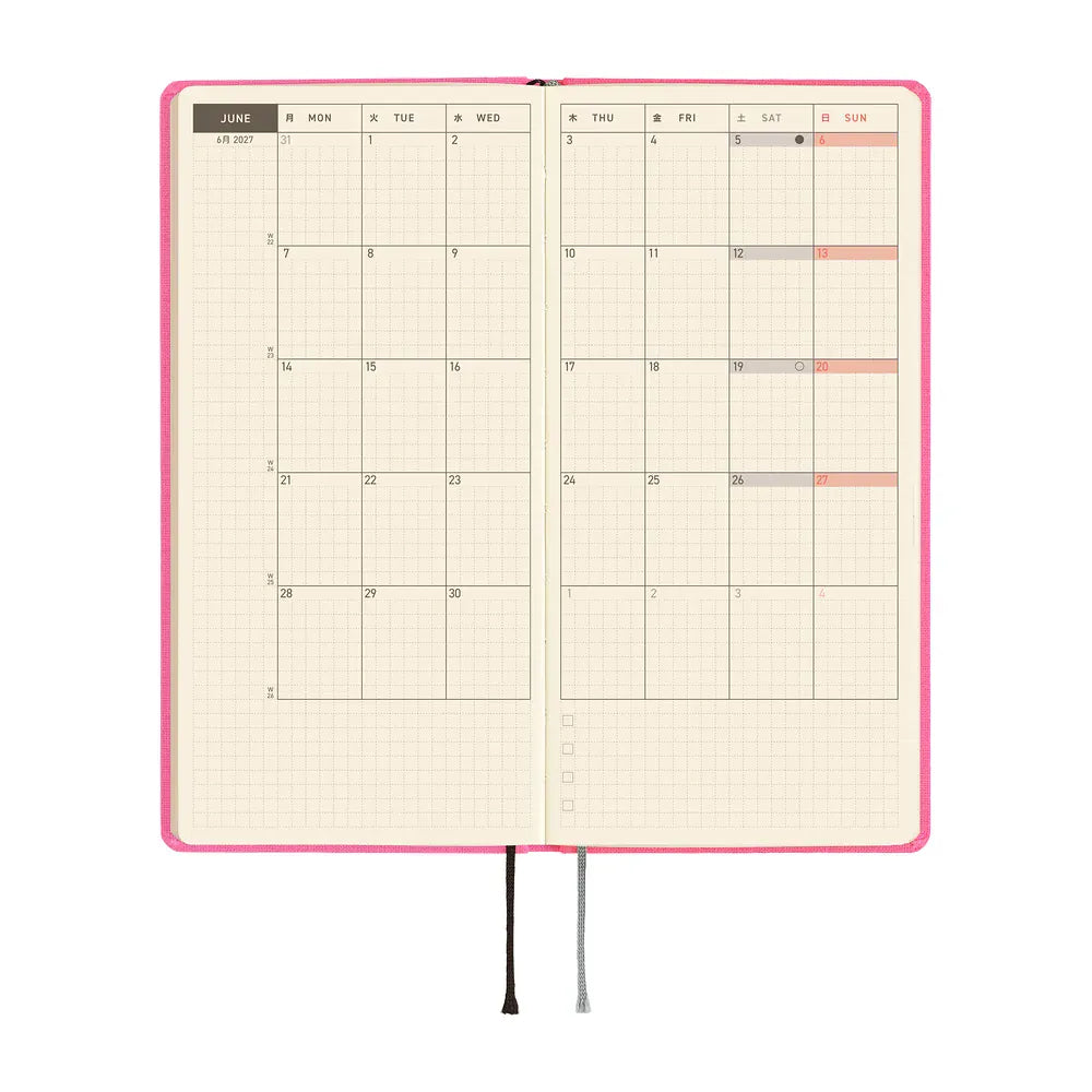 Hobonichi Paper Default Hobonichi Techo 2027 Weeks Mega Planner | Colors: Pink Sapphire