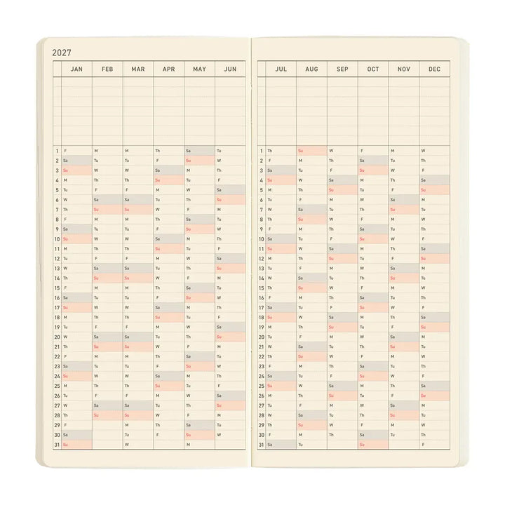 Hobonichi Paper Default Hobonichi Techo 2027 Weeks Mega Planner | Sneaker: Lime Green