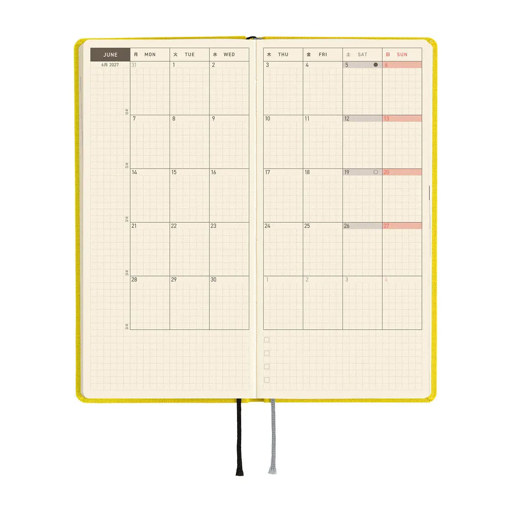 Hobonichi Paper Default Hobonichi Techo 2027 Weeks Planner | Colors: Canaria Yellow