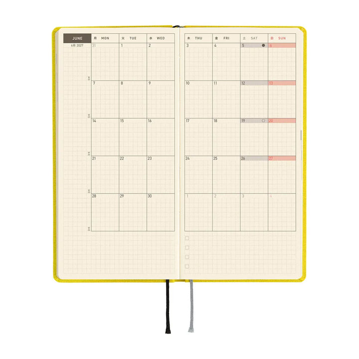 Hobonichi Paper Default Hobonichi Techo 2027 Weeks Planner | Colors: Canaria Yellow