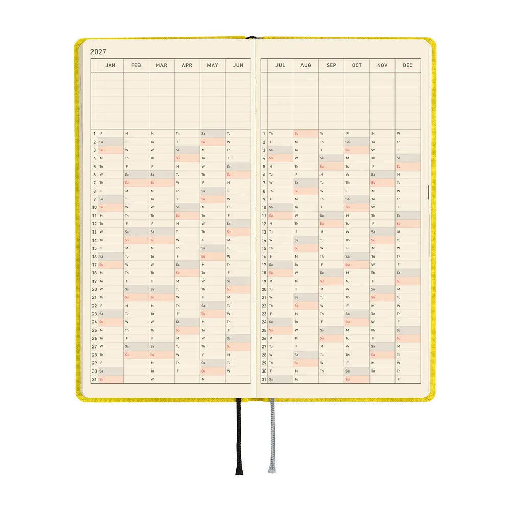 Hobonichi Paper Default Hobonichi Techo 2027 Weeks Planner | Colors: Canaria Yellow