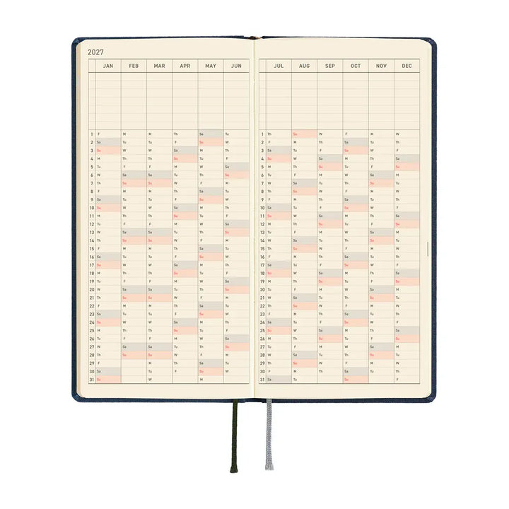 Hobonichi Paper Default Hobonichi Techo 2027 Weeks Planner | Colors: Midnight Blue