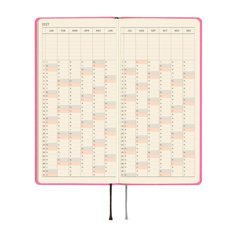 Hobonichi Paper Default Hobonichi Techo 2027 Weeks Planner | Colors: Pink Sapphire