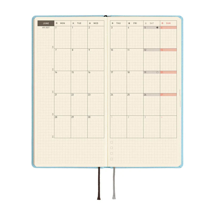 Hobonichi Paper Default Hobonichi Techo 2027 Weeks Planner | Colors: Sea Glass