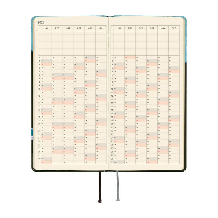 Hobonichi Paper Default Hobonichi Techo 2027 Weeks Planner | Hiroko Kubota: Meteor Shower in the Light Blue Forest