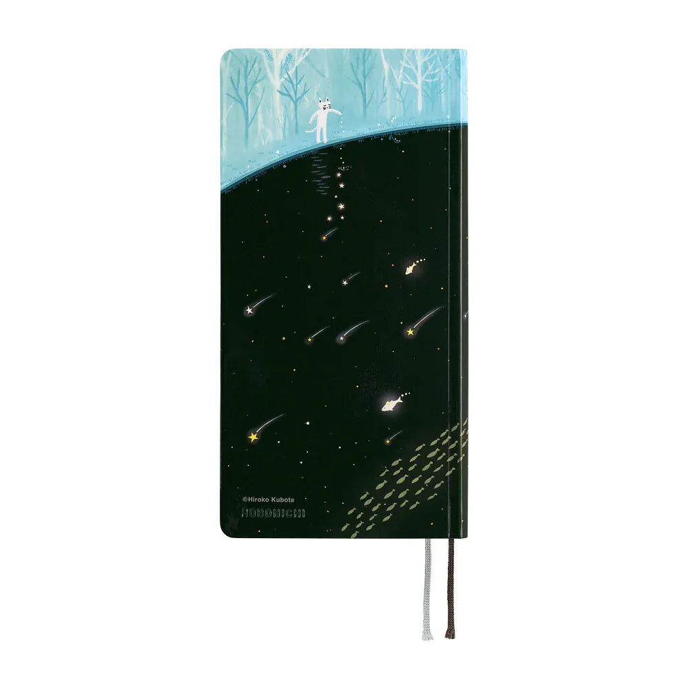 Hobonichi Paper Default Hobonichi Techo 2027 Weeks Planner | Hiroko Kubota: Meteor Shower in the Light Blue Forest