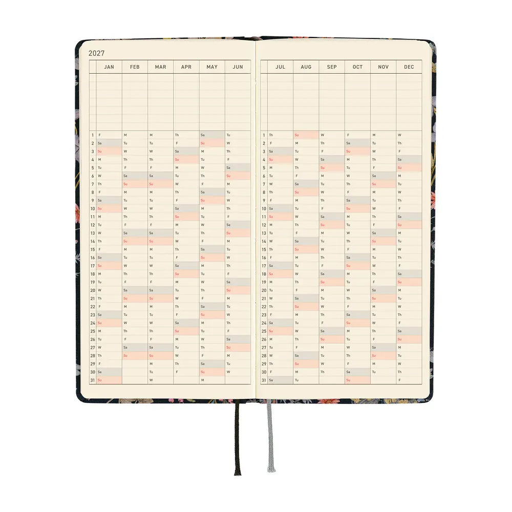 Hobonichi Paper Default Hobonichi Techo 2027 Weeks Planner | Liberty Fabrics: Floral Remedy