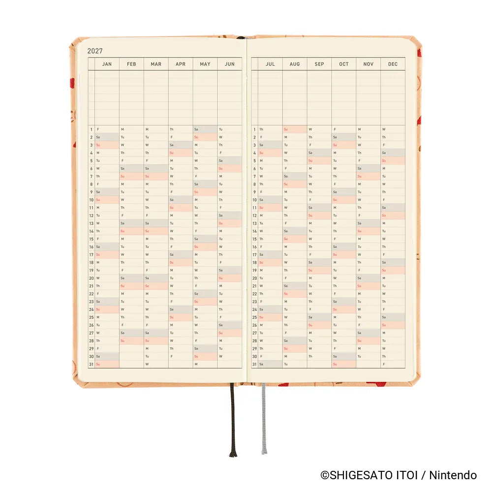 Hobonichi Paper Default Hobonichi Techo 2027 Weeks Planner | MOTHER: Mr. Saturn Pattern