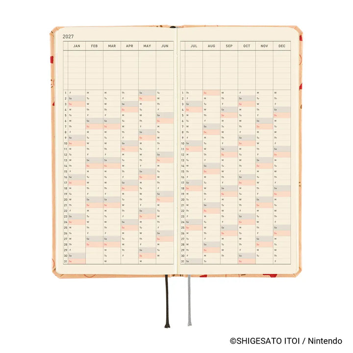 Hobonichi Paper Default Hobonichi Techo 2027 Weeks Planner | MOTHER: Mr. Saturn Pattern