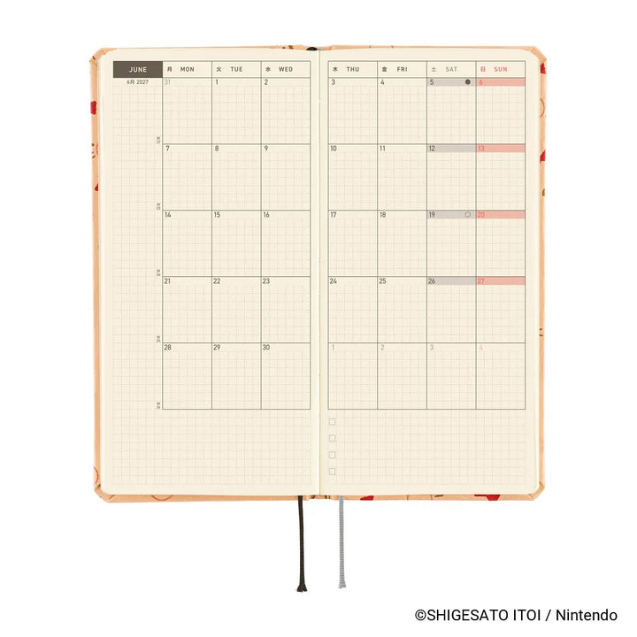 Hobonichi Paper Default Hobonichi Techo 2027 Weeks Planner | MOTHER: Mr. Saturn Pattern