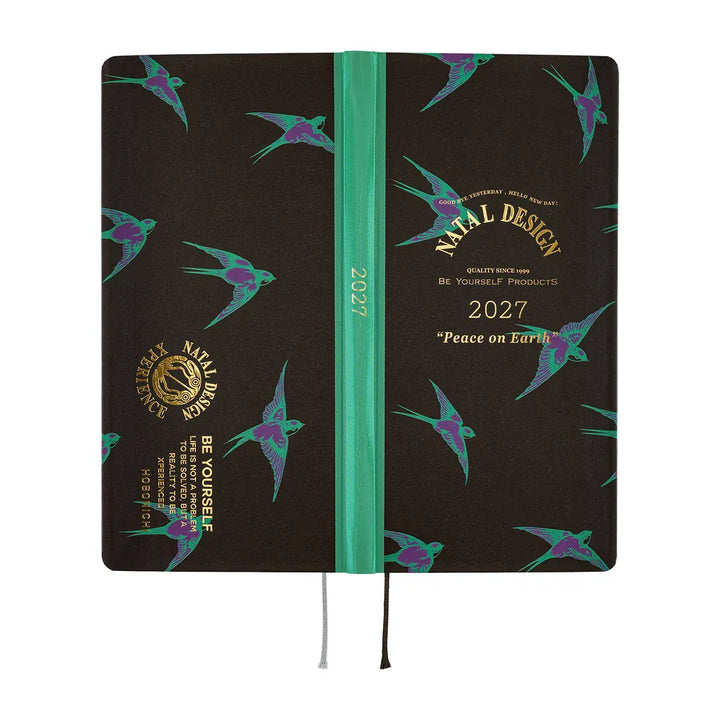 Hobonichi Paper Default Hobonichi Techo 2027 Weeks Planner | Natal Design: Lucky Swallow