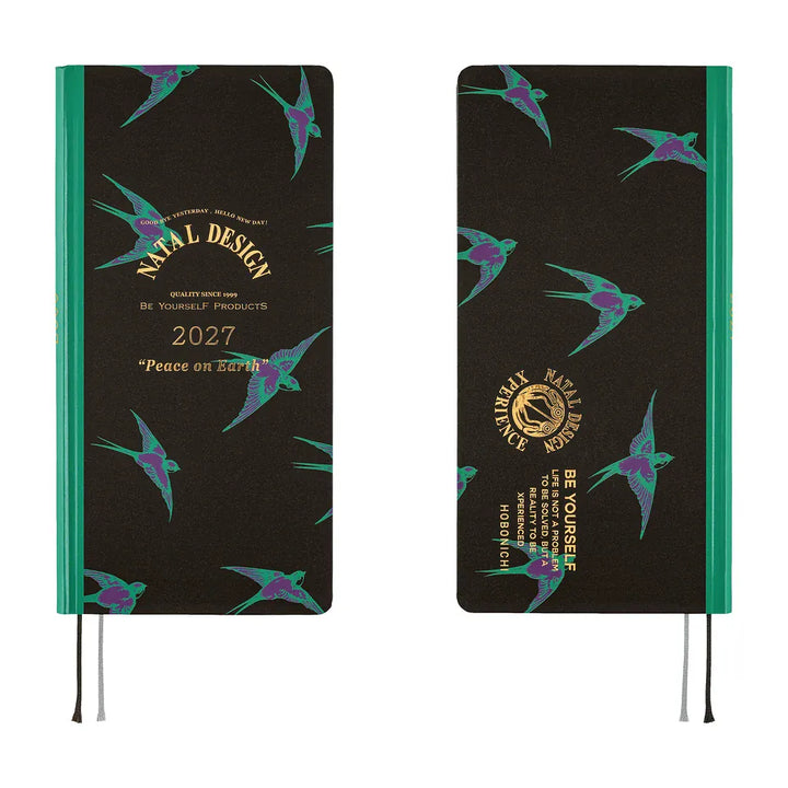Hobonichi Paper Default Hobonichi Techo 2027 Weeks Planner | Natal Design: Lucky Swallow