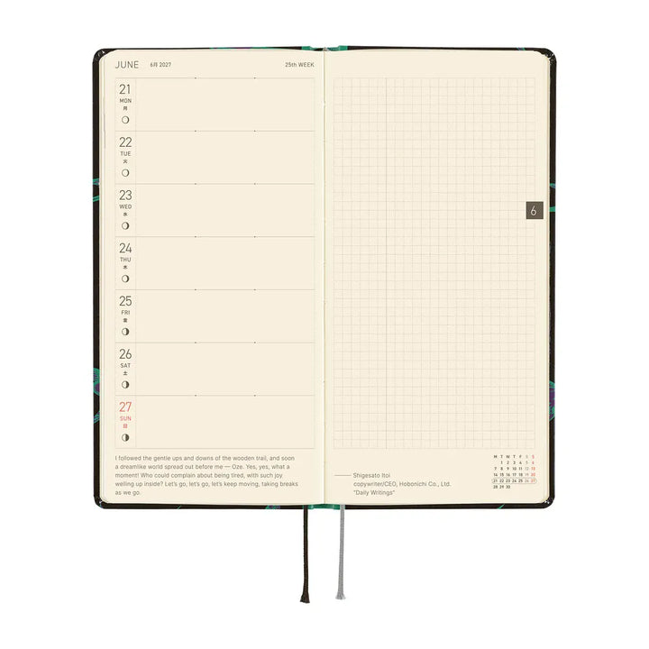 Hobonichi Paper Default Hobonichi Techo 2027 Weeks Planner | Natal Design: Lucky Swallow