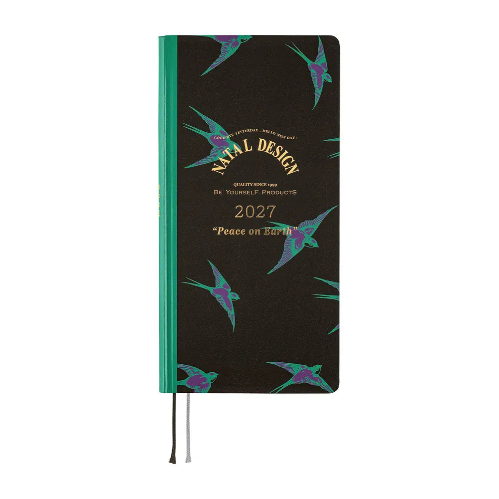 Hobonichi Paper Default Hobonichi Techo 2027 Weeks Planner | Natal Design: Lucky Swallow