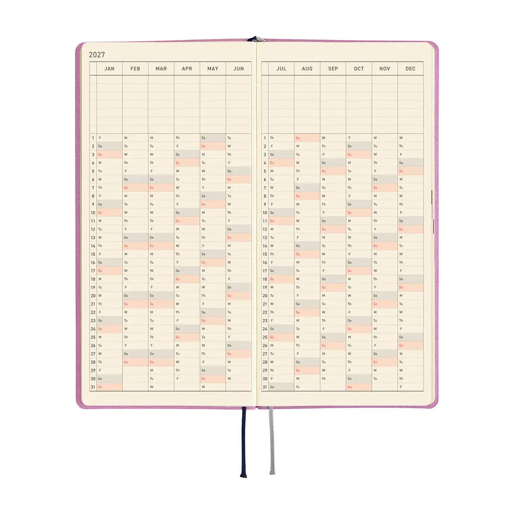 Hobonichi Paper Default Hobonichi Techo 2027 Weeks Planner | Smooth: Lavender Milk