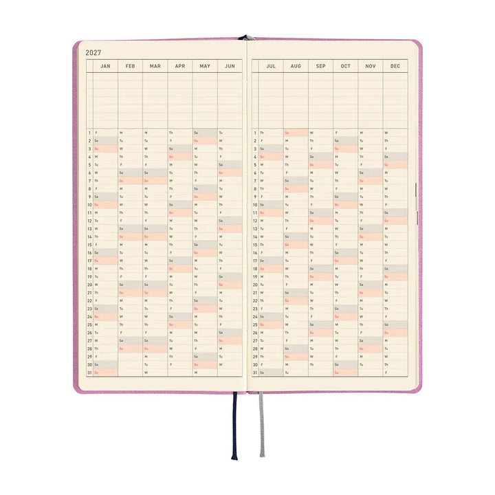 Hobonichi Paper Default Hobonichi Techo 2027 Weeks Planner | Smooth: Lavender Milk