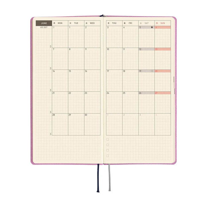 Hobonichi Paper Default Hobonichi Techo 2027 Weeks Planner | Smooth: Lavender Milk