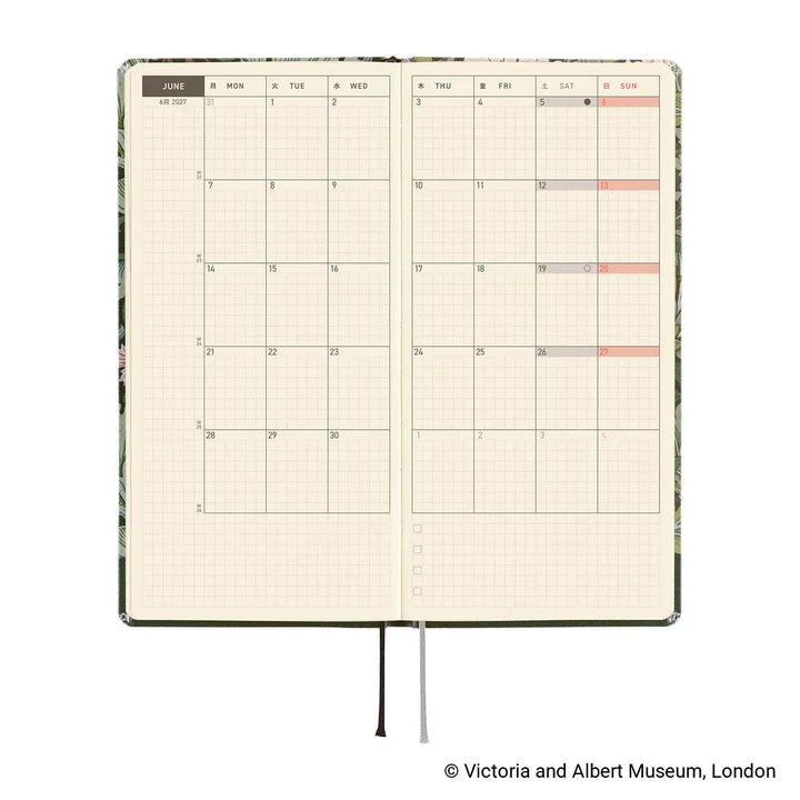 Hobonichi Paper Default Hobonichi Techo 2027 Weeks Planner | V&amp;A Series: Leicester