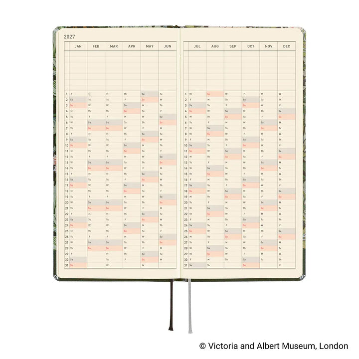 Hobonichi Paper Default Hobonichi Techo 2027 Weeks Planner | V&amp;A Series: Leicester