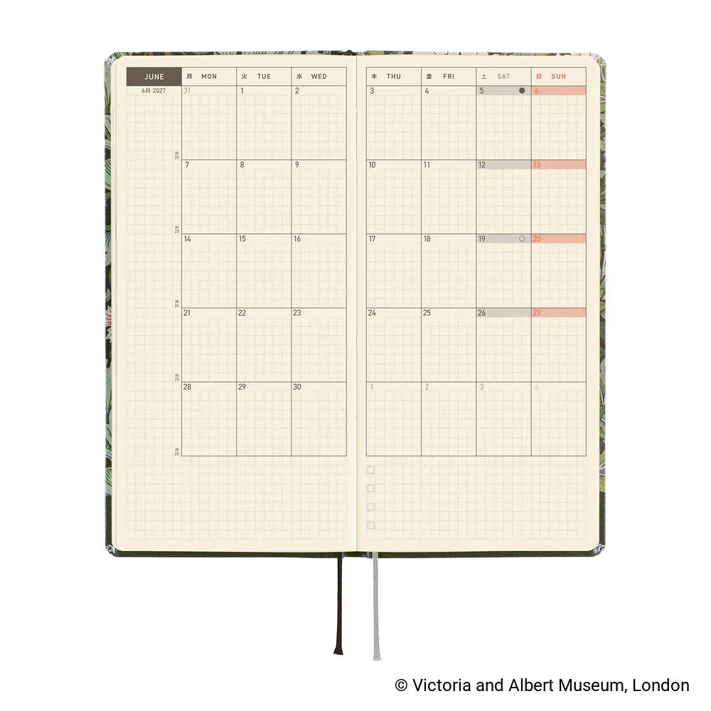 Hobonichi Paper Default Hobonichi Techo 2027 Weeks Planner | V&amp;A Series: Leicester