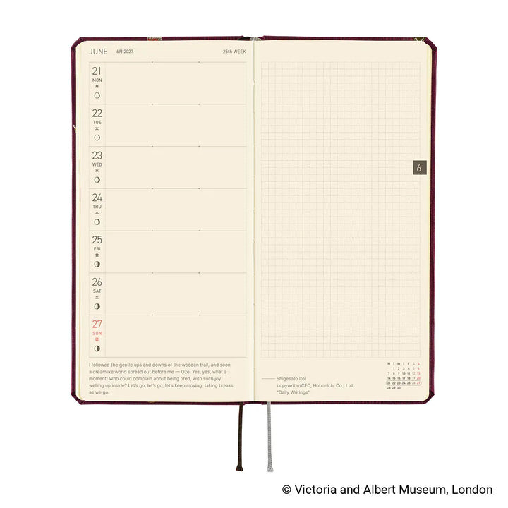Hobonichi Paper Default Hobonichi Techo 2027 Weeks Planner | V&amp;A Series: Welcome to the V&amp;A