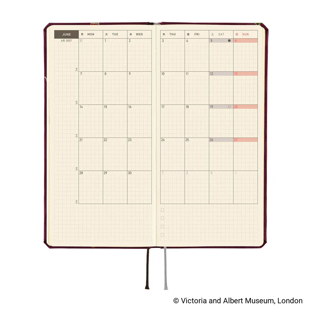 Hobonichi Paper Default Hobonichi Techo 2027 Weeks Planner | V&amp;A Series: Welcome to the V&amp;A