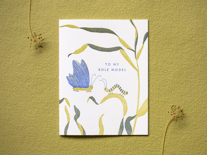 Homework Letterpress Studio Card Role Model Card