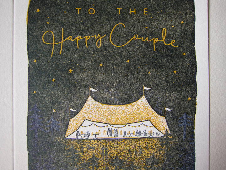 Homework Letterpress Studio Cards Wedding Tent | Letterpress Card