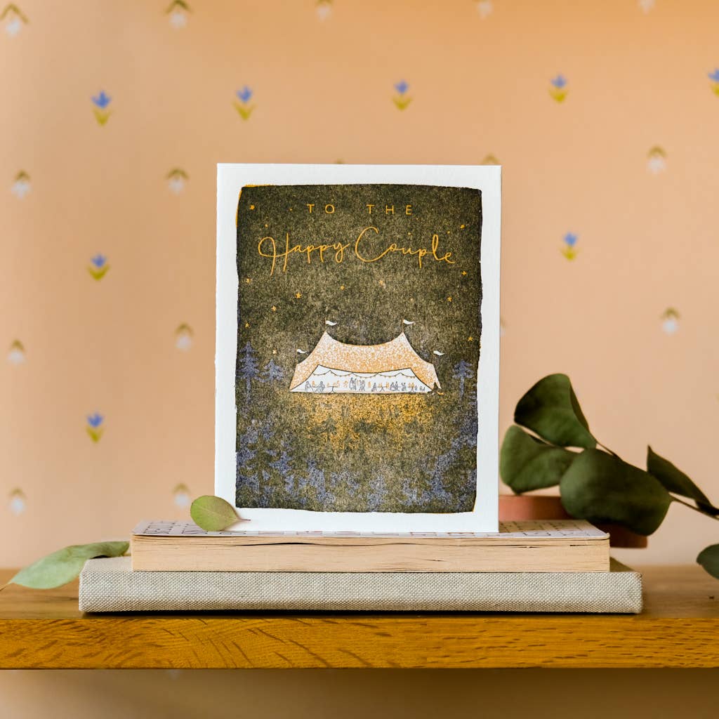Homework Letterpress Studio Cards Wedding Tent | Letterpress Card