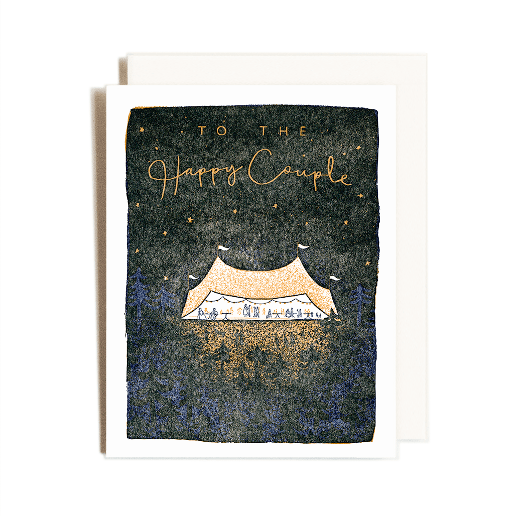 Homework Letterpress Studio Cards Wedding Tent | Letterpress Card